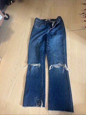 Madewell 10” high riser Demi boot jeans